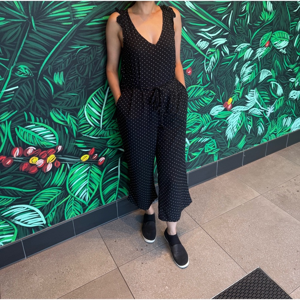Black Polka Dot Jumpsuit size small